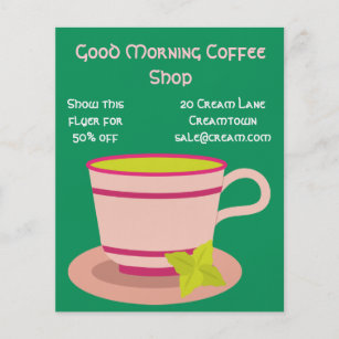 Coffee Shop cafe advertisement Flyer