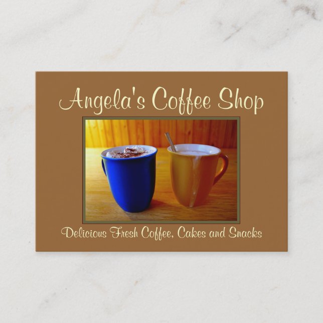 Coffee Shop/Cafe Business Card (Front)