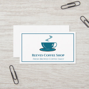 Coffee Shop Cafe Business Card