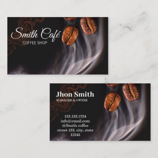  Coffee Shop Café Business Card