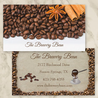 Coffee Shop Cafe Business Cards