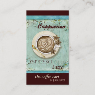 Coffee Shop Cappuccino, Espresso n Latte cards