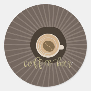 Coffee Shop Coffee Bar Business Label