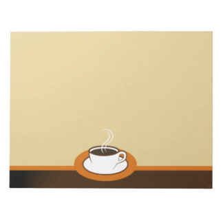Coffee Shop Coffee Cup Cafe Large Notepads