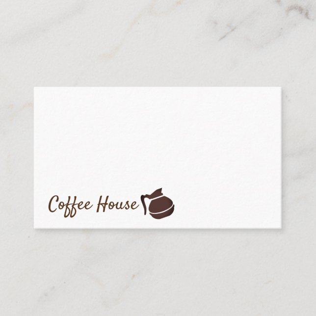 Coffee Shop | Coffee Pot Business Card (Front)