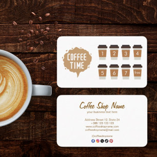 Coffee Shop Cute Loyalty Card