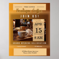 Coffee Shop Grand Opening Announcement