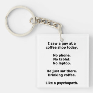 Coffee Shop Key Ring