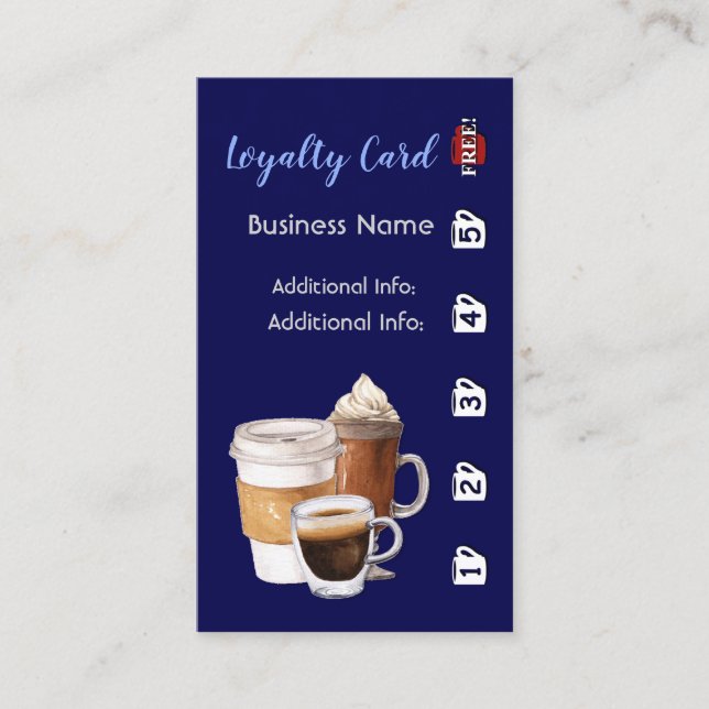 Coffee Shop Loyalty Card 4 (Front)