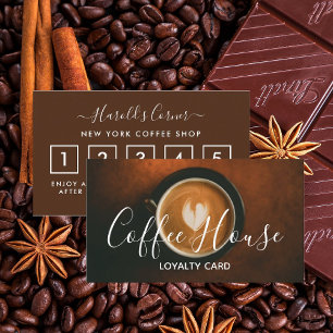 Coffee Shop Loyalty Card - Coffee Cup