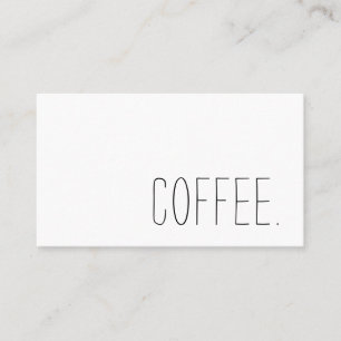 Coffee Shop Loyalty Simple Punch Card