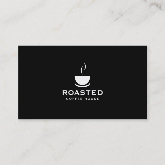 Coffee Shop (punch card) Loyalty Card (Front)