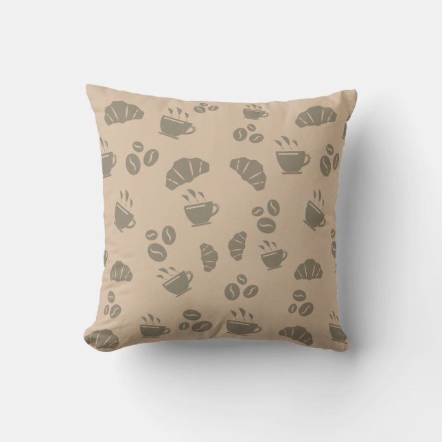 Coffee Shop Style Pattern Cushion (Front)