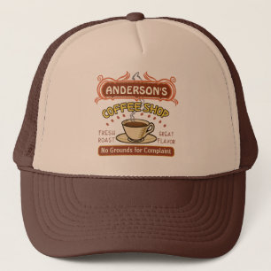 Coffee Shop with Mug Create Your Own Personalised Trucker Hat