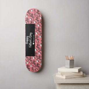 Coffee Simple Elegant Modern Fathers Day  Skateboard