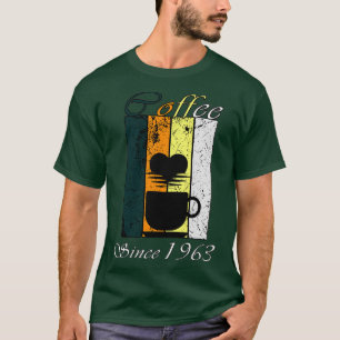Coffee Since 1963 Retro coffee Birthday Gift T-Shirt