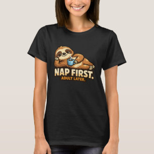 Coffee Sloth - Critter Kingdom T-Shirt