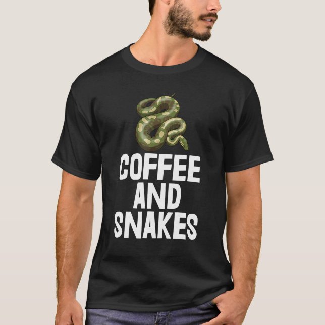 Coffee Snakes Python Slithering Tees Snake (Front)