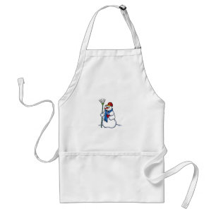 Coffee Snowman Standard Apron