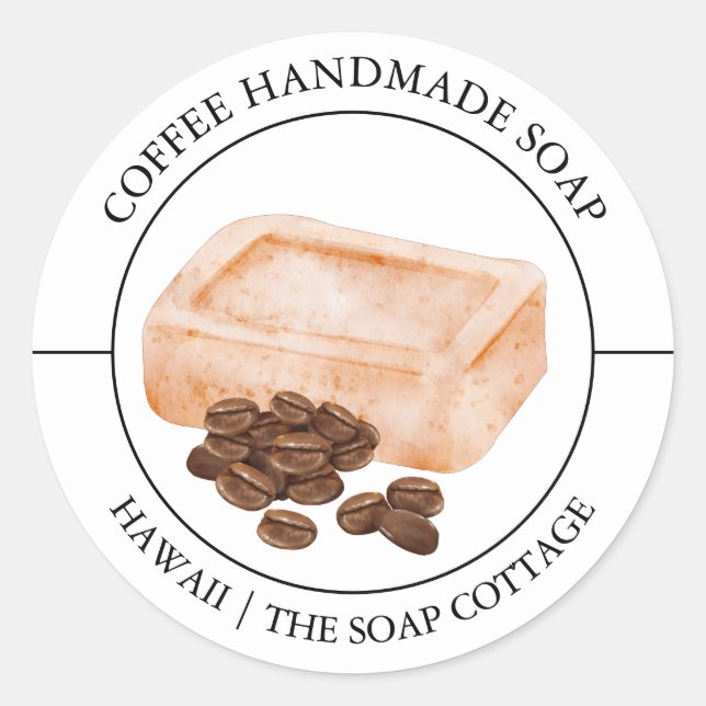Coffee Soap label (Front)