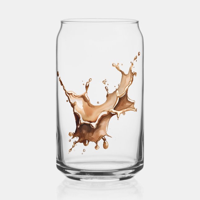Coffee Spill Can Glass (Front)