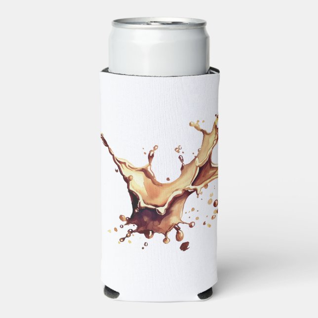 Coffee Spill Seltzer Can Cooler (Seltzer Front)