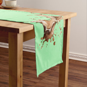 Coffee Spill Short Table Runner