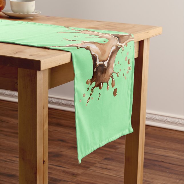 Coffee Spill Short Table Runner (In Situ)