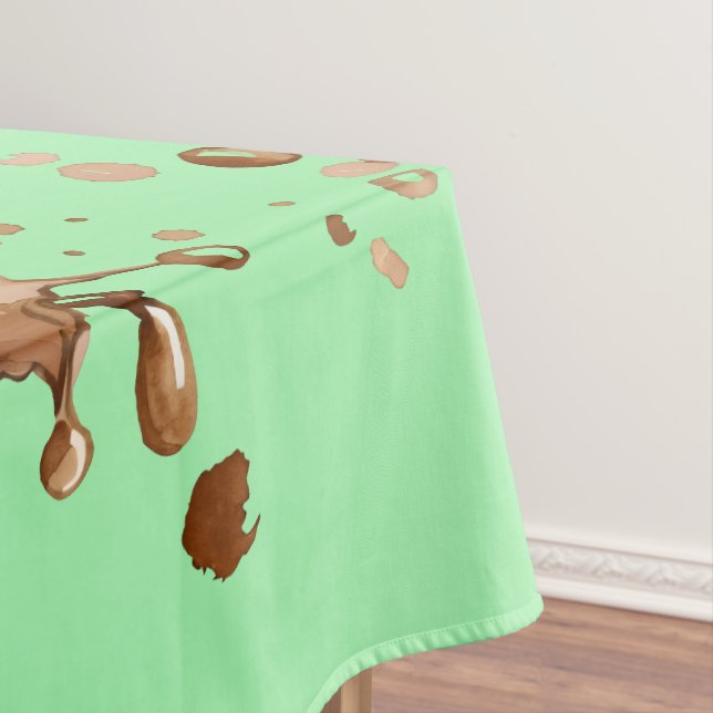 Coffee Spill Tablecloth (In Situ)