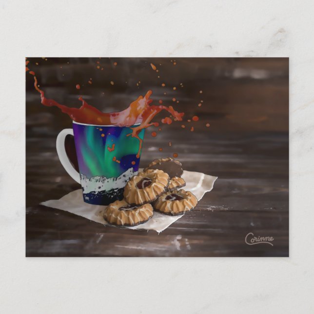 Coffee Splash - Postcard (Front)