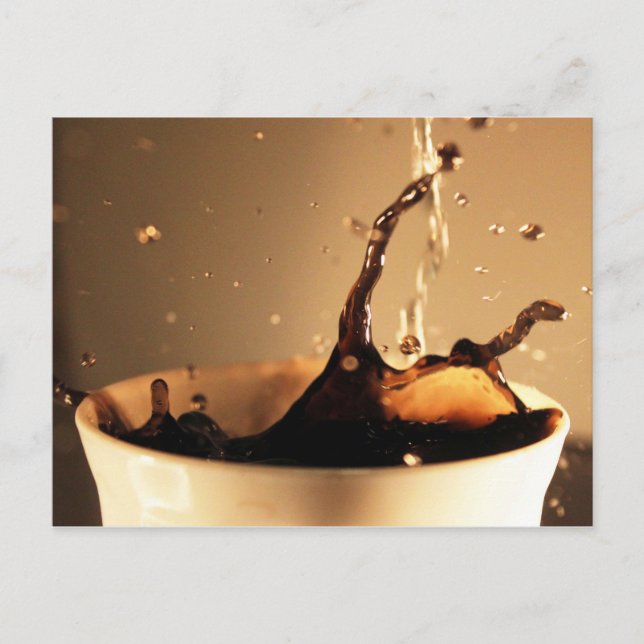 Coffee Splashes Postcard (Front)