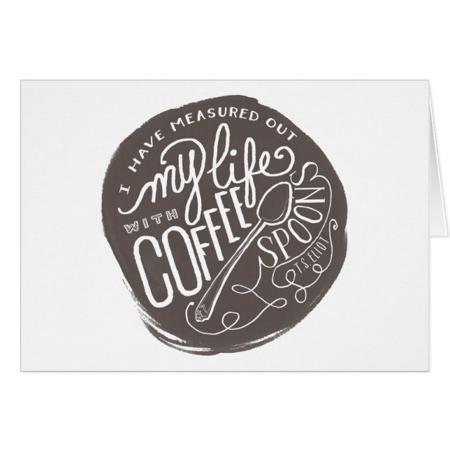 Coffee Spoons Card (Front Horizontal)