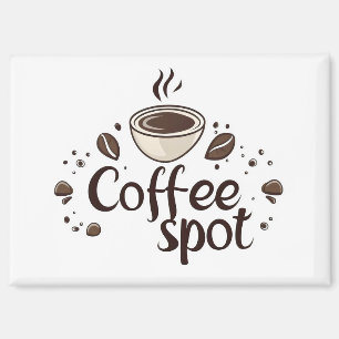 Coffee Spot Coffee Cup Magnet