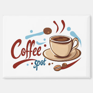 Coffee Spot Coffee Mug Magnet