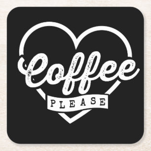 COFFEE SQUARE PAPER COASTER
