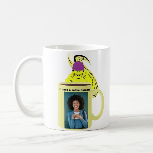 Coffee squirrel mug ceramic (Left)