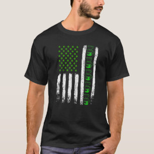 Coffee St Patrick's Day Vintage Irish American Fla T-Shirt