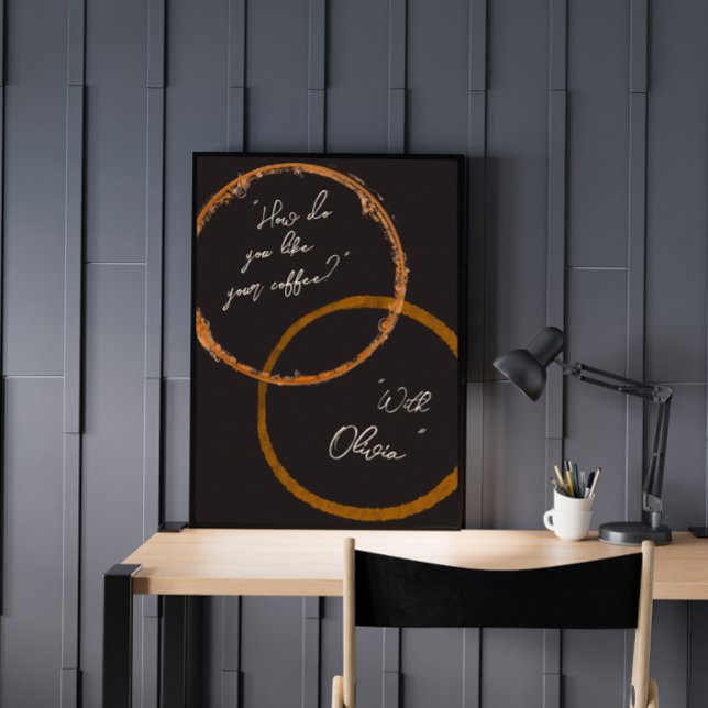 Coffee Stain Couple’s Cute Bedroom Poster (Creator Uploaded)