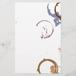Coffee Stain Grungy Stationery