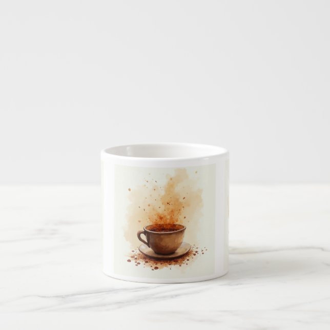 Coffee stained  espresso cup (Front)