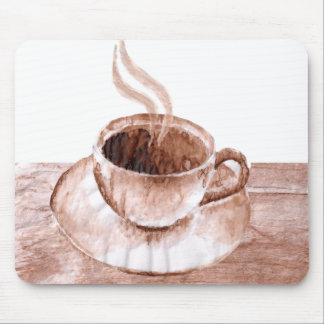 coffee stained mouse pad