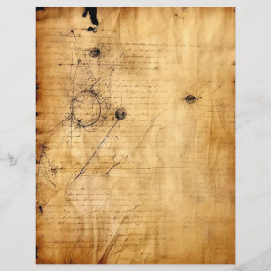 Coffee stained paper letter stamp stains