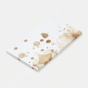 coffee stains post-it notes