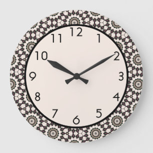 Coffee Star Large Clock