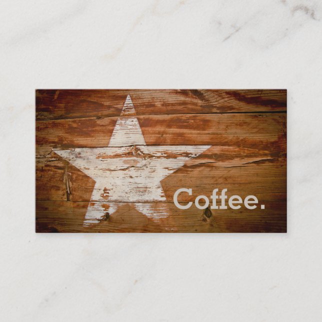 Coffee Star Loyalty Coffee Punch-Card Card (Front)