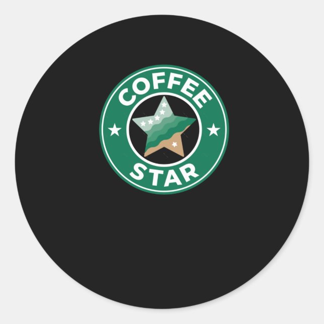 Coffee Star Sticker  (Front)