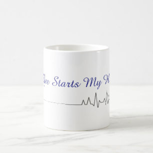 Coffee Starts My Heart Mug