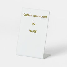 Coffee Station Sign