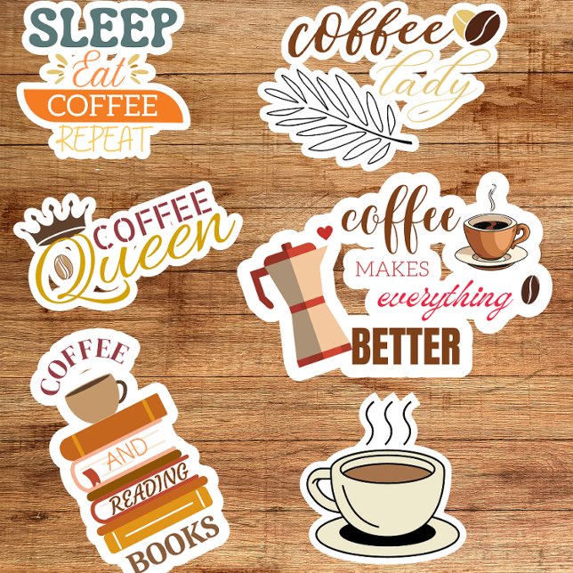 Coffee Sticker Custom Cut Vinyl Stickers  (Creator Uploaded)
