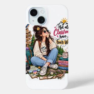 coffee study coffee lover book lover study aesthet iPhone 15 case